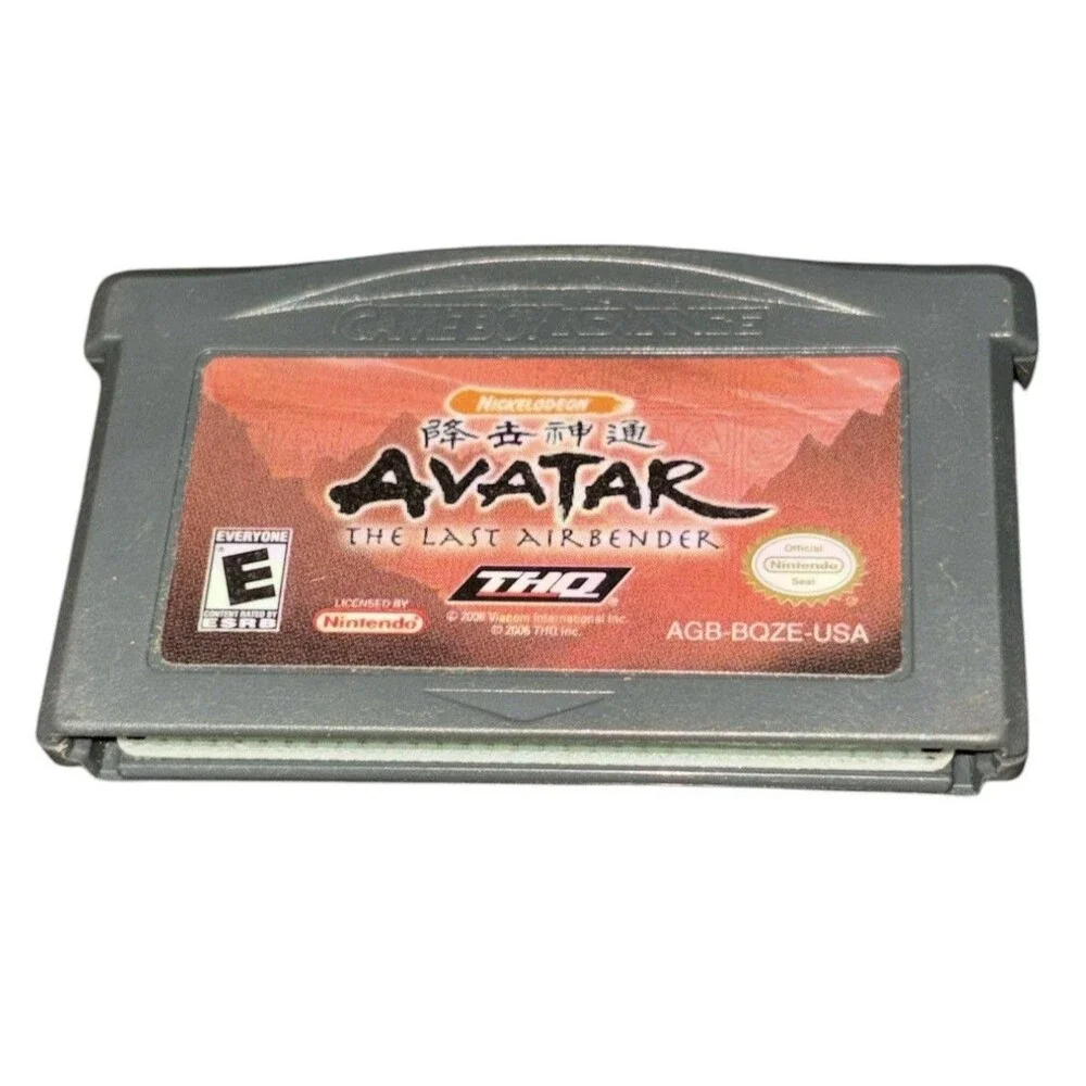 Avatar The Last Airbender Nintendo Game Boy Advance GBA Game Tested Working THQ